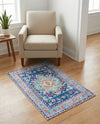 Heritage Elegance Collection Area Rug -  Taj Rectangle Blue  lifestyle 9