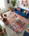 Colorburst Oasis Collection Area Rug -  Prism Rectangle Multi  lifestyle 26
