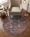 Vintage Memories Collection Area Rug -  Hindsight Round Multi  lifestyle 77