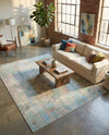 Lagoon Oasis Collection Area Rug -  Seagrass Rectangle Teal  lifestyle 25