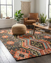 Savannah Threads Collection Area Rug - Yosemite Rectangle Multi  lifestyle 14
