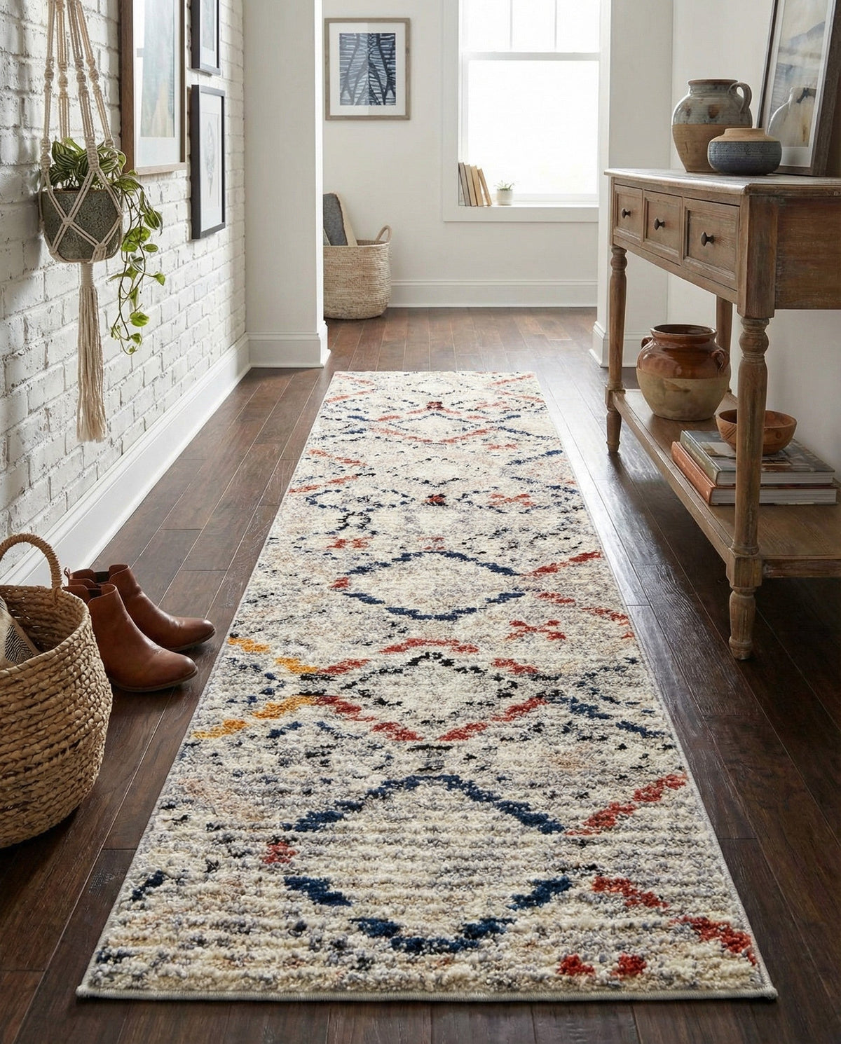 Santa Fe Trails Collection Area Rug - Canyon Runner Multi  lifestyle 74