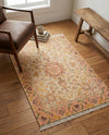 Bazaar Chic Collection Area Rug -  Fez Rectangle Ivory and Gold  lifestyle 7