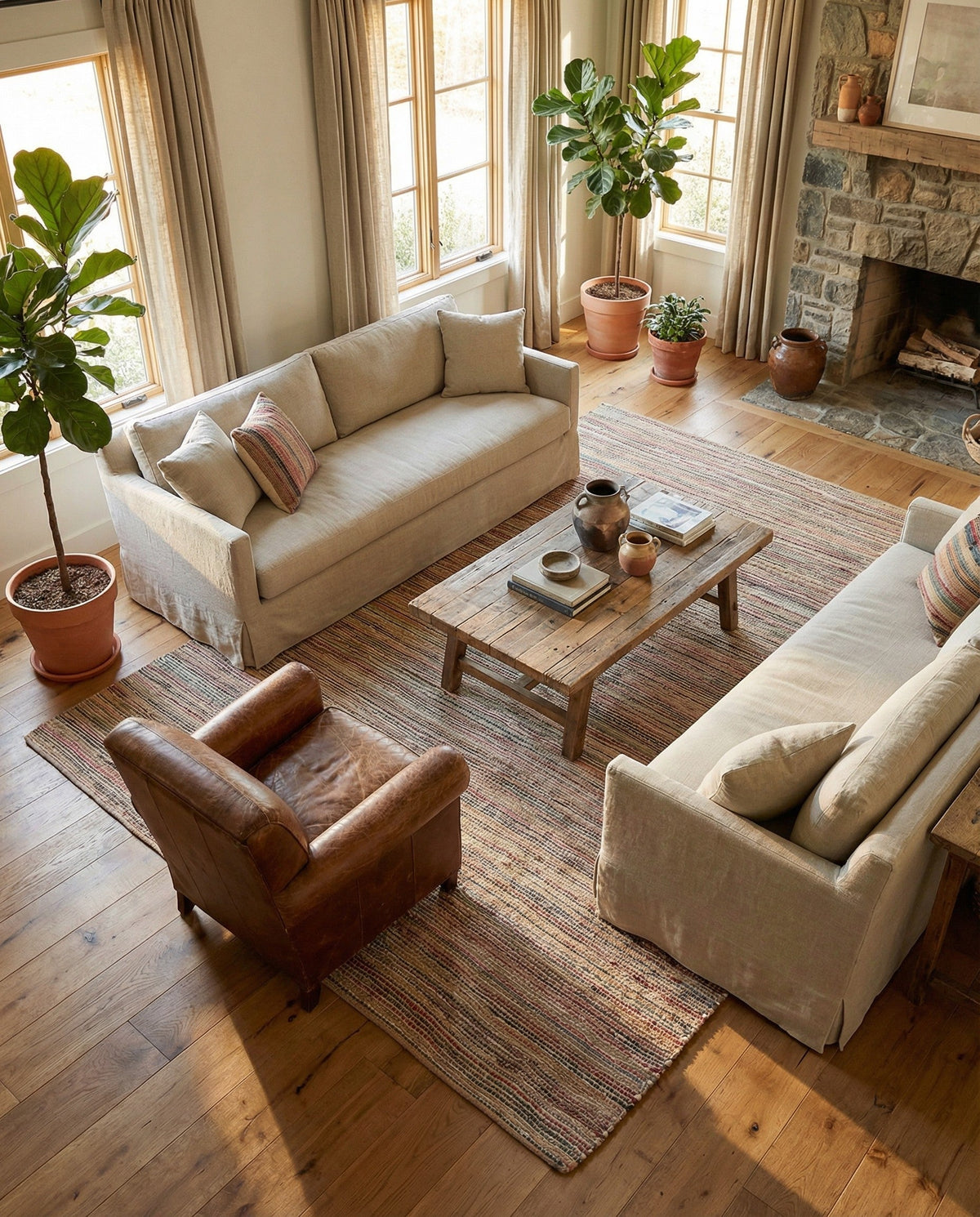 Savannah Jute Collection Area Rug - Serengeti Rectangle Multi  lifestyle 8