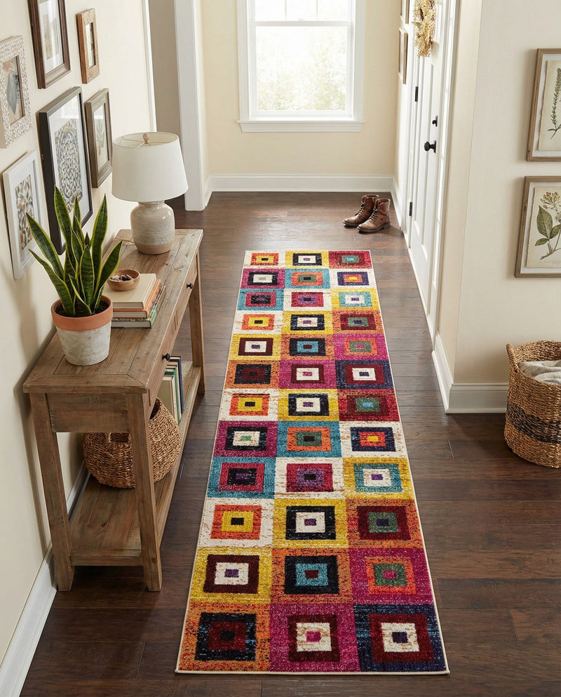 Marrakesh Elegance Collection Area Rug -  Ourika Runner Multi  lifestyle 69