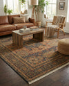Ottoman Elegance Collection Area Rug - Sultan Rectangle Blue  lifestyle 24