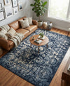 Horizon Collection Area Rug -  Zenith Rectangle Blue  lifestyle 24