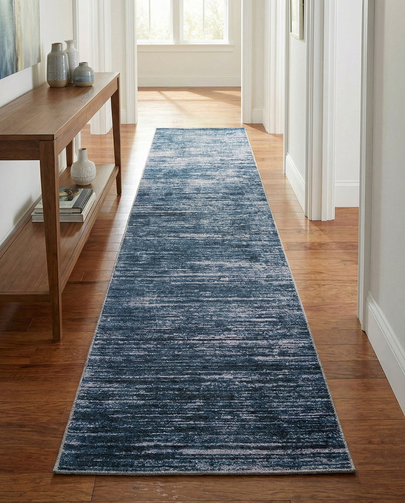 Sahara Essence Collection Area Rug - Oasis (Blue) Runner Blue  lifestyle 72