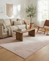 Seychelles Stripes Collection Area Rug - Mahe (Pink) Rectangle Pink  lifestyle 5