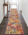 Colorburst Oasis Collection Area Rug -  Azura Runner Multi  lifestyle 25
