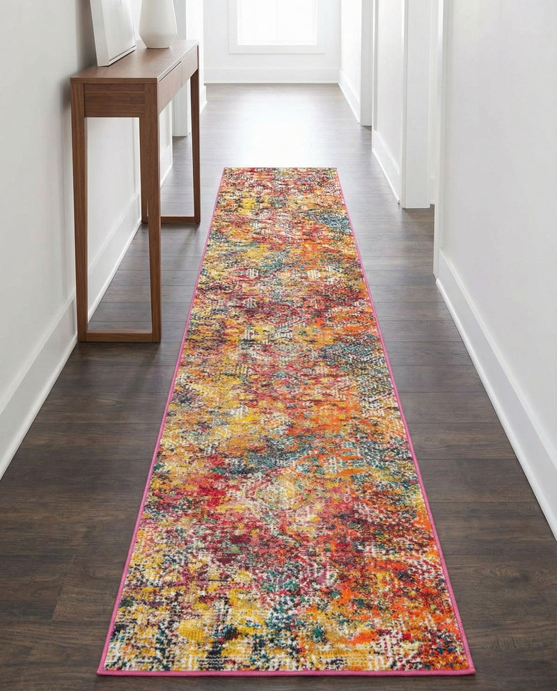 Colorburst Oasis Collection Area Rug -  Azura Runner Multi  lifestyle 25