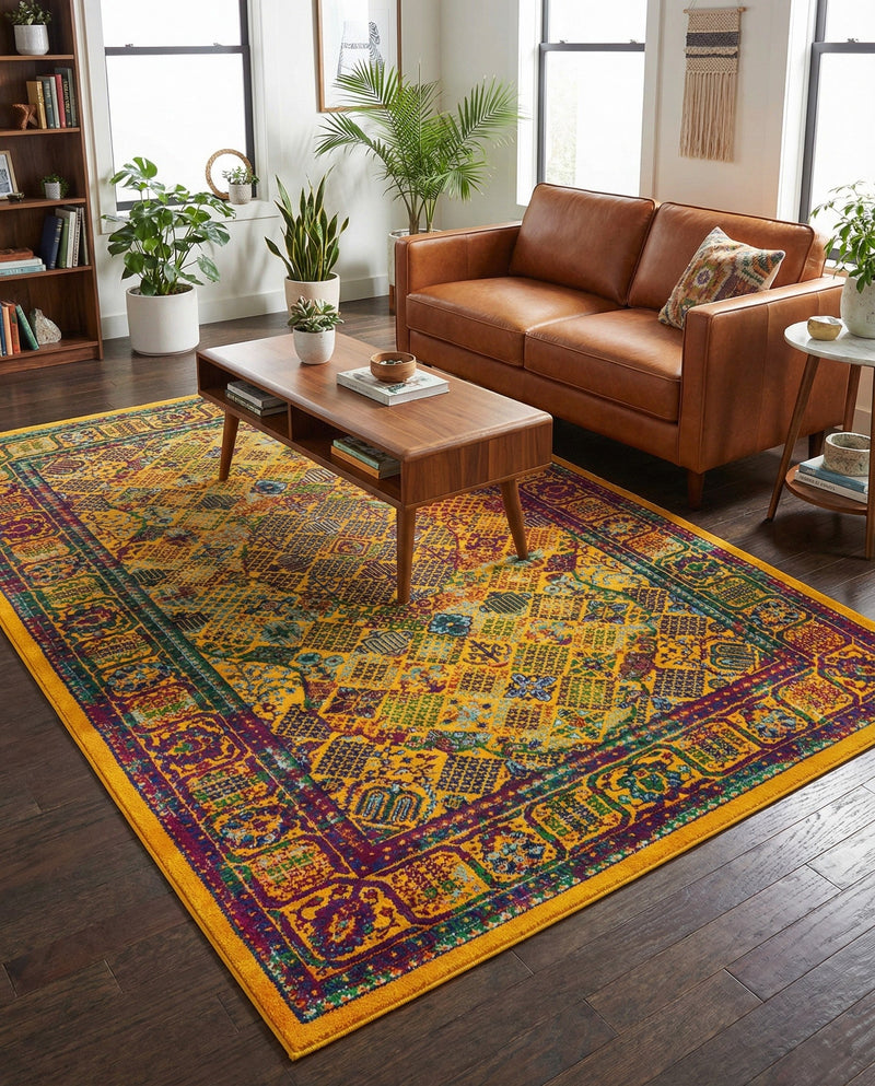 Caribbean Cove Collection Area Rug -  Mustique Rectangle Multi  lifestyle 45