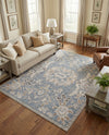 Heritage Harbor Collection Area Rug -  Seabreeze Rectangle Harbor Blue  lifestyle 38