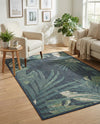 Coastal Terrace Collection Area Rug -  Anchor Rectangle Navy Blue  lifestyle 14