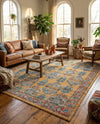 Seville Stripes Collection Area Rug -  Granada (Yellow) Rectangle Yellow  lifestyle 20