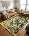 Riviera Elegance Collection Area Rug -  Menton (Navy Blue) Rectangle Navy Blue  lifestyle 13