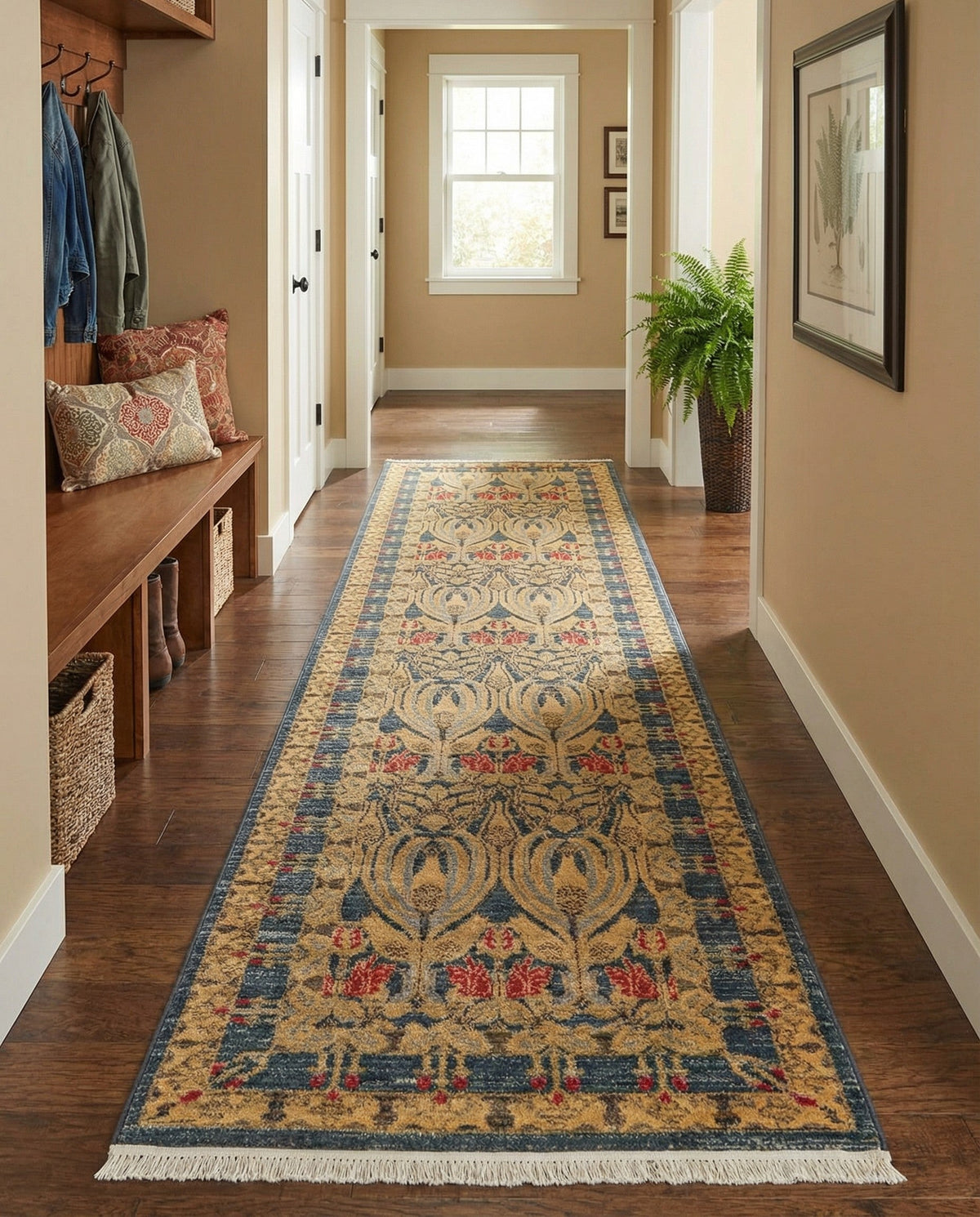 Chelsea Elegance Collection Area Rug -  Brompton (Navy Blue) Runner Navy Blue  lifestyle 134