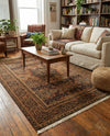 Ottoman Elegance Collection Area Rug - Sultan Rectangle Brown  lifestyle 44