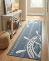 Seaside Haven Rugs Collection Area Rug - Harbor Runner Navy Blue  lifestyle 42
