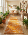 Dover Terrace Collection Area Rug -  Lagoon (Orange) Runner Orange  lifestyle 75