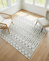 Marrakech Lattice Collection Area Rug - Medina (Ivory) Square Ivory  lifestyle 46