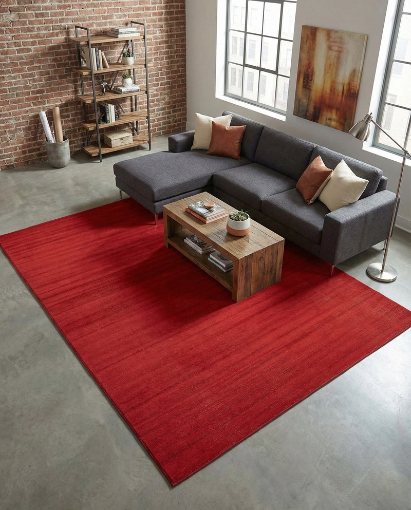 Soho Elegance Collection Area Rug - Chelsea (Burgundy) Rectangle Burgundy  lifestyle 4