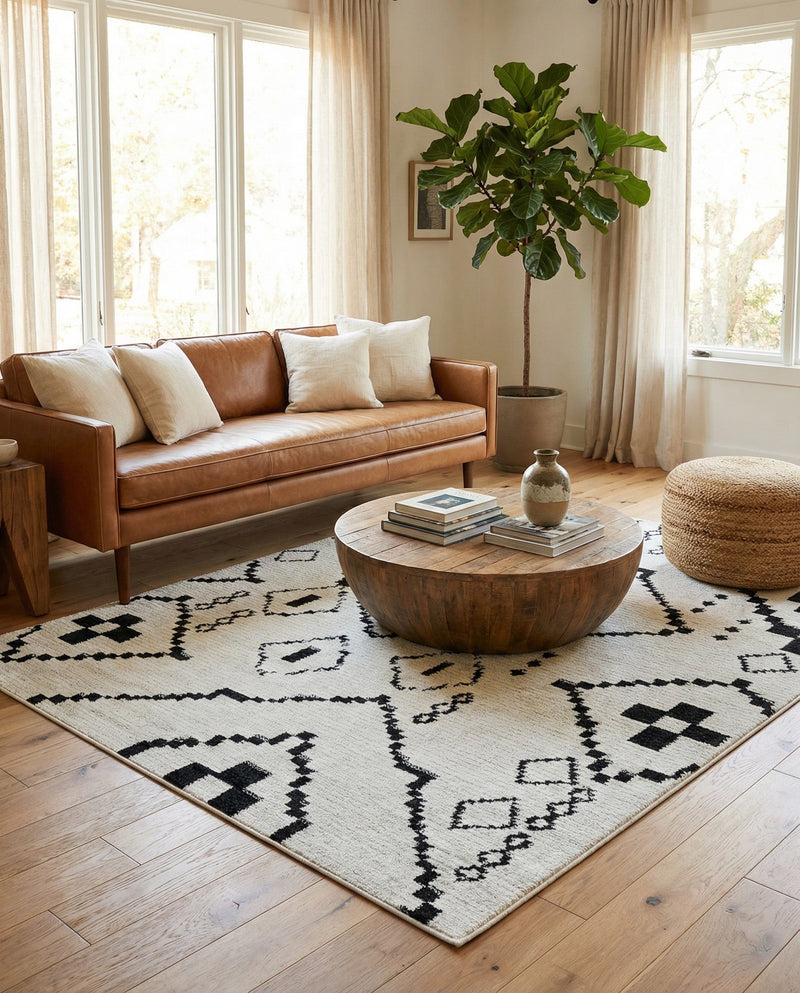 Tangier Treasures Collection Area Rug -  Chefchaouen Rectangle Ivory  lifestyle 13