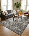 Riviera Elegance Collection Area Rug -  Menton (Gray) Rectangle Gray  lifestyle 27