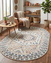 Cambridge Classics Collection Area Rug -  Pembroke (Beige) Oval Beige  lifestyle 56
