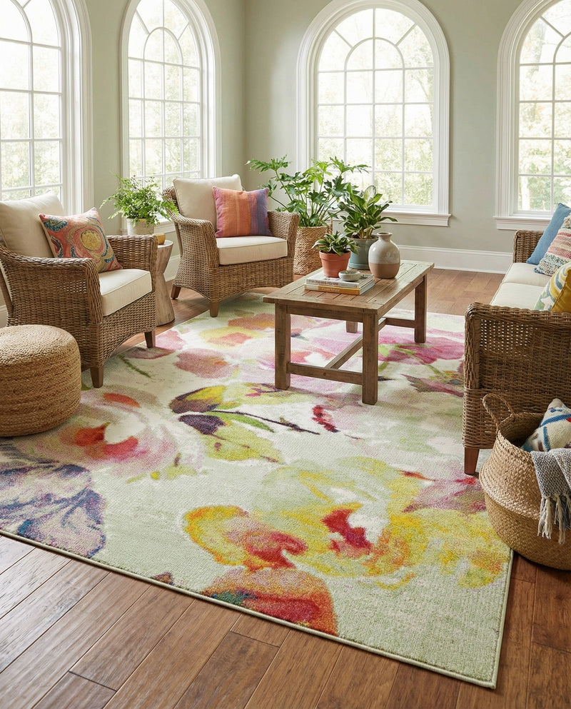 Venetian Elegance Collection Area Rug -  Marghera Rectangle Ivory  lifestyle 7