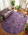 Sahara Essence Collection Area Rug - Oasis (Purple) Oval Purple  lifestyle 46