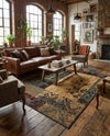 Bistro Lounge Collection Area Rug -  Lungo Rectangle Beige  lifestyle 19