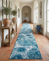 Riviera Elegance Collection Area Rug -  Monaco (Blue) Runner Blue  lifestyle 65