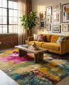 Marrakesh Elegance Collection Area Rug -  Draa Rectangle Multi  lifestyle 26