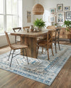 Savannah Elegance Collection Area Rug -  Tybee (Aqua Blue) Rectangle Aqua Blue  lifestyle 23