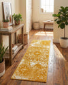 Riviera Elegance Collection Area Rug -  Monaco (Yellow) Runner Yellow  lifestyle 81