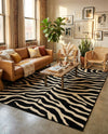 Savannah Sojourn Collection Area Rug -  Kilimanjaro Rectangle Black  lifestyle 11