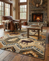 Frontier Trails Collection Area Rug -  Mesa Rectangle Blue  lifestyle 23
