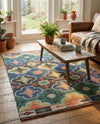 Savannah Threads Collection Area Rug - Greenwich Rectangle Multi  lifestyle 6