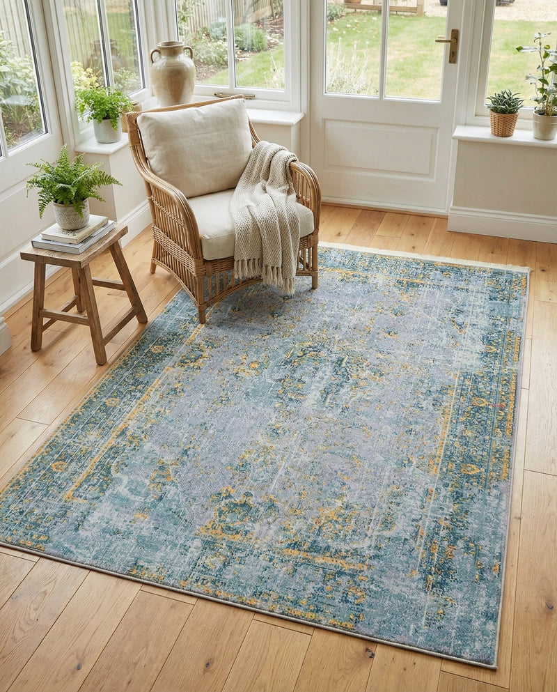 Caribbean Breeze Collection Area Rug -  Calypso Rectangle Gray  lifestyle 4