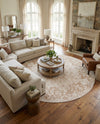 Urban Oasis Rugs Collection Area Rug -  Penthouse (Beige) Round Beige  lifestyle 81