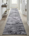 Sahara Essence Collection Area Rug - Oasis (Gray) Runner Gray  lifestyle 46