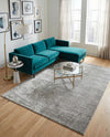 Hollywood Luxe Collection Area Rug -  Rodeo Rectangle Gray Silver  lifestyle 49