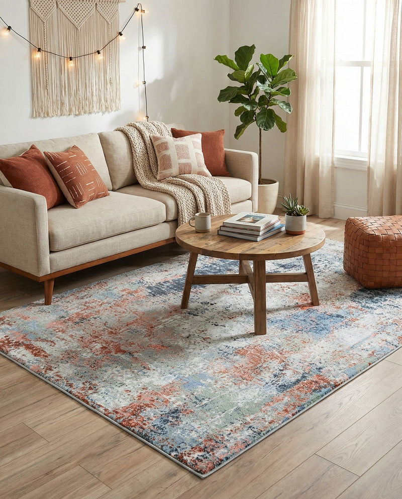 Aegean Elegance Washables Collection Area Rug -  Ithaca Rectangle Multi  lifestyle 19