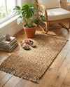 Savannah Jute Collection Area Rug - Seashore Rectangle Natural  lifestyle 26