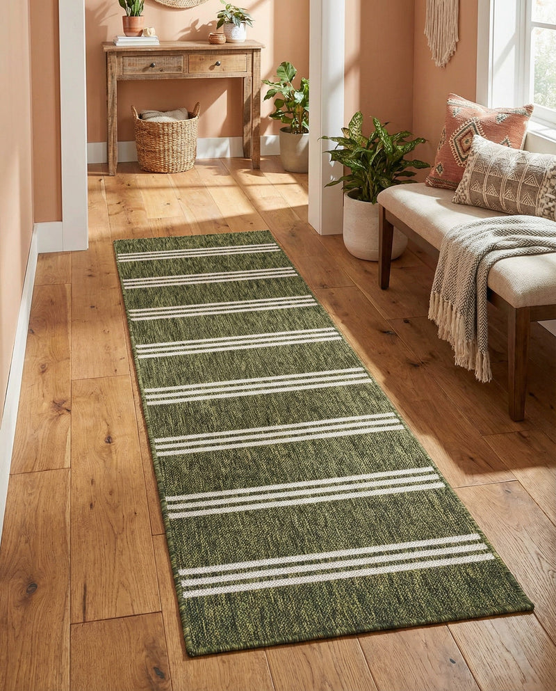 Urban Oasis Rugs Collection Area Rug -  District (Green) Runner Green  lifestyle 44