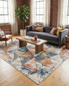 Jewel Oasis Collection Area Rug -  Topaz Rectangle Multi  lifestyle 16