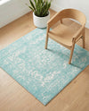Georgetown Rugs Collection Area Rug - Dupont (Aqua) Square Aqua  lifestyle 43