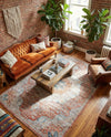 Coastal Haven Collection Area Rug - Seabreeze (Red) Rectangle Red  lifestyle 17