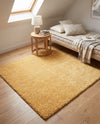 Alpine Plush Collection Area Rug -  Cortina (Sun Yellow) Square Sun Yellow  lifestyle 74